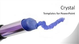  Presentation with white and navy blue - Presentation featuring engangement - drawing with blue lipstick background and a  colored foreground