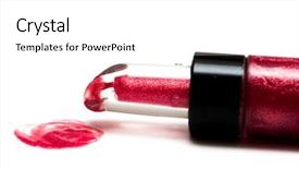  Presentation with lips - Theme consisting of engangement - red beautiful gloss for lips background and a  colored foreground