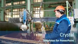  Presentation with granite - PPT layouts featuring young couple having argument in bedroom at morning background and a gray colored foreground