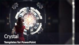  Presentation with mixed reality - Audience pleasing slide deck consisting of engeneer - virtual reality experience technologies backdrop and a wine colored foreground