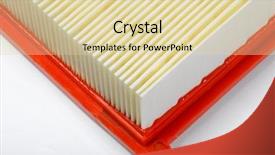  Presentation with air filtration - Beautiful slide set featuring engine air filter backdrop and a  colored foreground