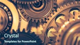  Presentation with gear wheels - Amazing slide set having engine gear wheels industrial background backdrop and a navy blue colored foreground