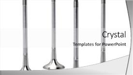  Presentation with engine - Theme consisting of engine piston - valve background and a white colored foreground