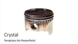 Presentation with engine - Cool new theme with engine piston deposits backdrop and a white colored foreground