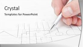  Presentation with technical - Theme having engineer going over the fine background and a white colored foreground