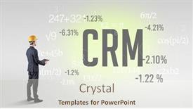  Presentation with hat - Slide set featuring engineer-in-hard-hat background and a sky blue colored foreground