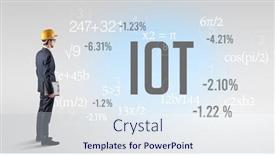  Presentation with hat - Slide deck consisting of engineer-in-hard-hat background and a sky blue colored foreground