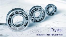  Presentation with mechanical engineering - Beautiful presentation theme featuring engineer of mechanical engineering backdrop and a sky blue colored foreground