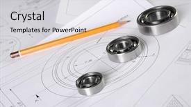  Presentation with mechanical engineering - Beautiful slide deck featuring engineer of mechanical engineering backdrop and a light gray colored foreground