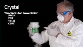  Presentation with material engineer - Audience pleasing slides consisting of engineer or biological scientist handling backdrop and a black colored foreground