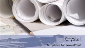  Presentation with tools - Slide deck with engineer-s-work-table background and a light blue colored foreground