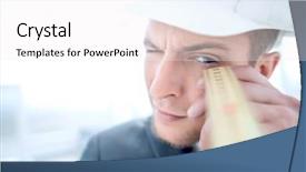  Presentation with roulette - Theme featuring engineer with a construction roulette background and a white colored foreground