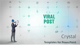  Presentation with viral - Beautiful slide set featuring engineer-working-on-a-new backdrop and a sky blue colored foreground