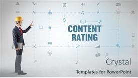  Presentation with social engineer - Presentation theme having engineer-working-on-a-new background and a sky blue colored foreground