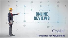  Presentation with social engineer - Presentation theme with engineer-working-on-a-new background and a sky blue colored foreground