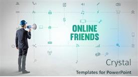  Presentation with social engineer - PPT layouts having engineer-working-on-a-new background and a sky blue colored foreground