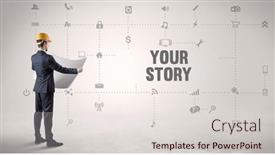  Presentation with social engineer - Theme featuring engineer-working-on-a-new background and a lemonade colored foreground