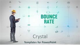  Presentation with social engineer - PPT theme consisting of engineer-working-on-a-new background and a sky blue colored foreground