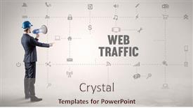  Presentation with social engineer - Slide set featuring engineer-working-on-a-new background and a  colored foreground