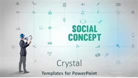  Presentation with social engineer - Slide deck having engineer-working-on-a-new background and a sky blue colored foreground