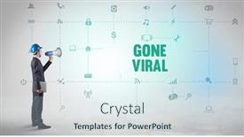  Presentation with social engineer - Slide deck with engineer-working-on-a-new background and a sky blue colored foreground