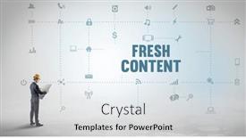  Presentation with social engineer - PPT theme having engineer-working-on-a-new background and a light gray colored foreground