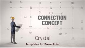  Presentation with social engineer - Slide set enhanced with engineer-working-on-a-new background and a lemonade colored foreground