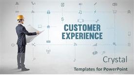  Presentation with social engineer - PPT theme featuring engineer-working-on-a-new background and a sky blue colored foreground