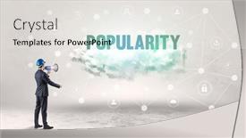  Presentation with social engineer - Cool new PPT theme with engineer-working-on-a-social backdrop and a light gray colored foreground