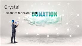  Presentation with social engineer - Slide deck featuring engineer-working-on-a-social background and a light gray colored foreground