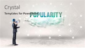  Presentation with social engineer - Presentation theme with engineer-working-on-a-social background and a sky blue colored foreground