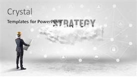  Presentation with social engineer - Presentation theme enhanced with engineer-working-on-a-social background and a light gray colored foreground