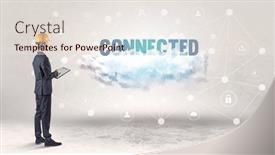  Presentation with social engineer - Theme with engineer-working-on-a-social background and a lemonade colored foreground