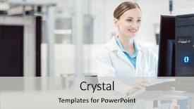  Presentation with manufacturing - PPT layouts featuring engineering - engineer operating manufacturing line background and a light gray colored foreground