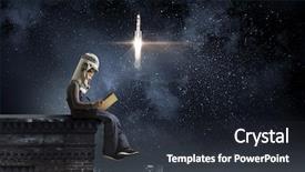  Presentation with astronaut - PPT layouts with engineering books - he want to become astronaut background and a tawny brown colored foreground