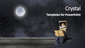  Presentation with engineering - Slide deck with engineering books - he want to become astronaut background and a dark gray colored foreground