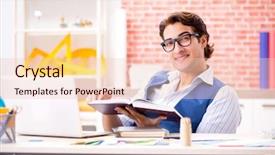  Presentation with bourbon st new orleans - Colorful PPT layouts enhanced with engineering books - young designer freelancer working backdrop and a lemonade colored foreground