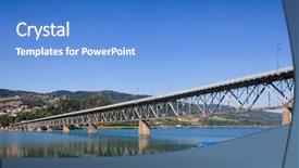  Presentation with bridge engineering - Audience pleasing PPT layouts consisting of engineering bridges - vingnesbrua road bridge backdrop and a teal colored foreground