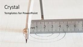  Presentation with mathematics - Cool new theme with engineering concept divider and rulers backdrop and a light gray colored foreground
