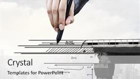  Presentation with industrial engineering - Theme with engineering drawing - industrial construction services mixed media background and a white colored foreground
