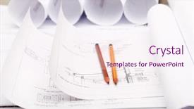  Presentation with engineering drawing tools - PPT theme having religious visioning - realize how blessed you are background and a coral colored foreground.