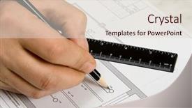  Presentation with engineering - Audience pleasing PPT layouts consisting of engineering drawing on a paper ruler pencil backdrop and a lemonade colored foreground