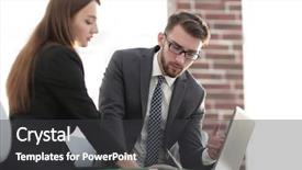  Presentation with scope of the exercise project - Slides featuring engineering economic - two coworkers discussing fun project background and a dark gray colored foreground