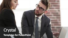  Presentation with project monitring - Presentation design enhanced with engineering economic - two coworkers discussing fun project background and a dark gray colored foreground