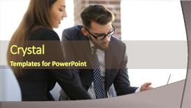  Presentation with coworkers - Audience pleasing slide deck consisting of engineering economic - two coworkers discussing fun project backdrop and a tawny brown colored foreground