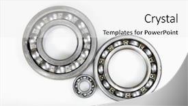  Presentation with light colors - Presentation with engineering equipments - ball-bearings against light-blue natural colors background and a white colored foreground