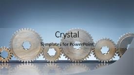  Presentation with steel audio - Amazing slide deck having engineering gears - old steel cog wheels backdrop and a  colored foreground
