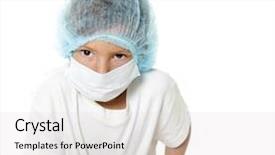  Presentation with isolated paw prints over white - PPT theme enhanced with engineering intern - young serious boy dressed background and a  colored foreground