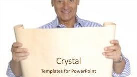  Presentation with engineering - PPT layouts having engineering optimization - portrait of a senior architect background and a cream colored foreground