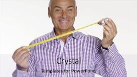  Presentation with tape measure - Audience pleasing slide set consisting of engineering optimization - senior architect man holding backdrop and a light blue colored foreground